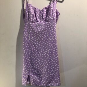 Purple dot sundress​